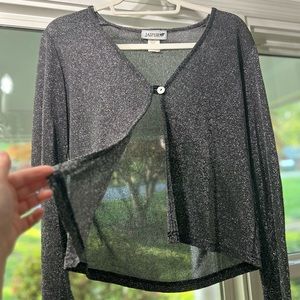 Sparkly & Sheer Cropped Shirt